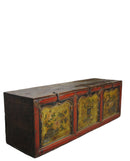 Z-Lower Hand Painted Antique Chinese Sideboard or Hall Way Seat