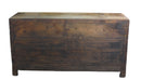 Two Doors 60" Long Red Hand Painted Antique Chinese Sideboard
