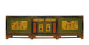 9 Feet Long Hand Painted Antique Asian Sideboard