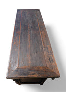 Late 18th Century Antique Red Asian Sideboard