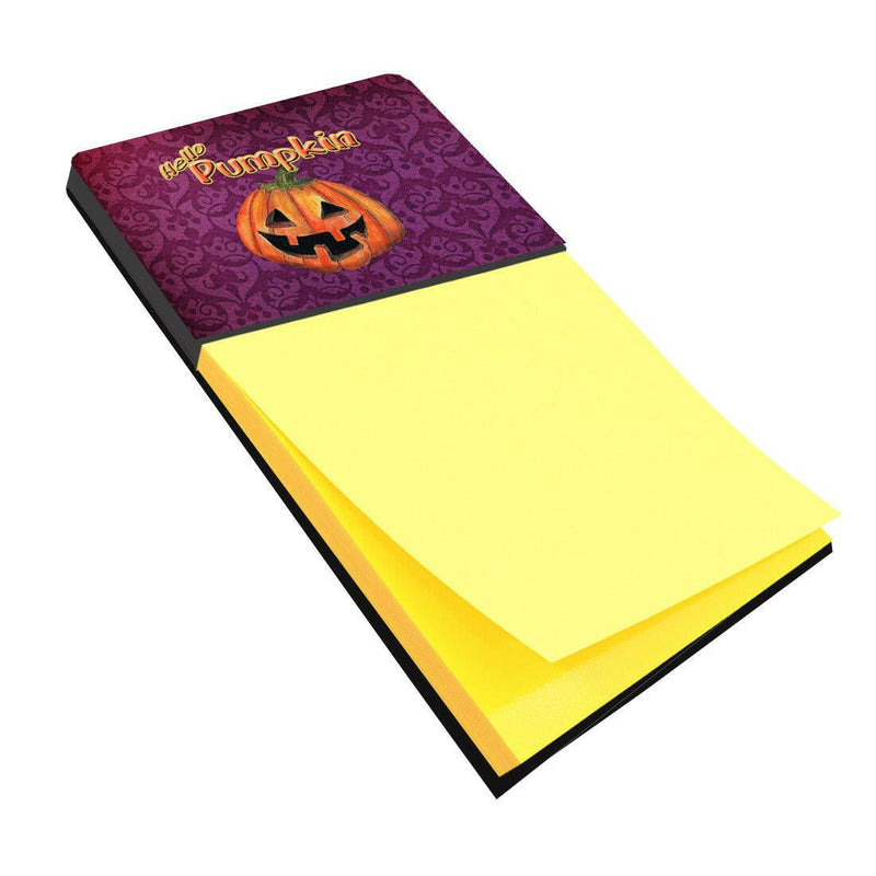 Hello Pumpkin Halloween Refiillable Sticky Note Holder or Note Dispenser SB3017SN