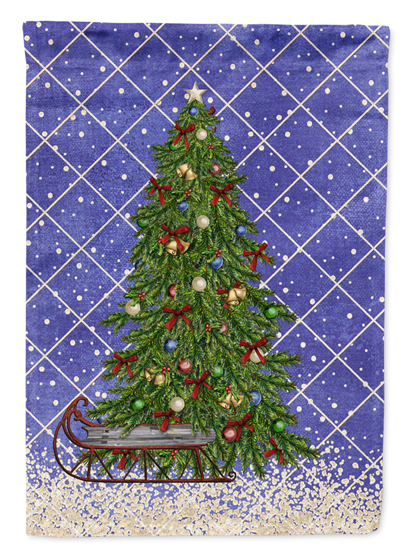 Christmas Tree Blue Flag Garden Size SB3117GF