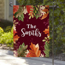 Fall Personalized Family Name Garden Flag | Multiple Custom Designs