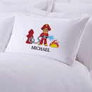 Personalized Fireman Kids Sleeping Pillowcase
