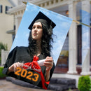 Graduate's Personalized Photo House Flag