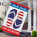 Personalized Flower Truck Welcome House Flag