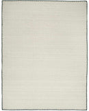 Ayumu Off White Hand Woven Wool Area Rug - Clearance