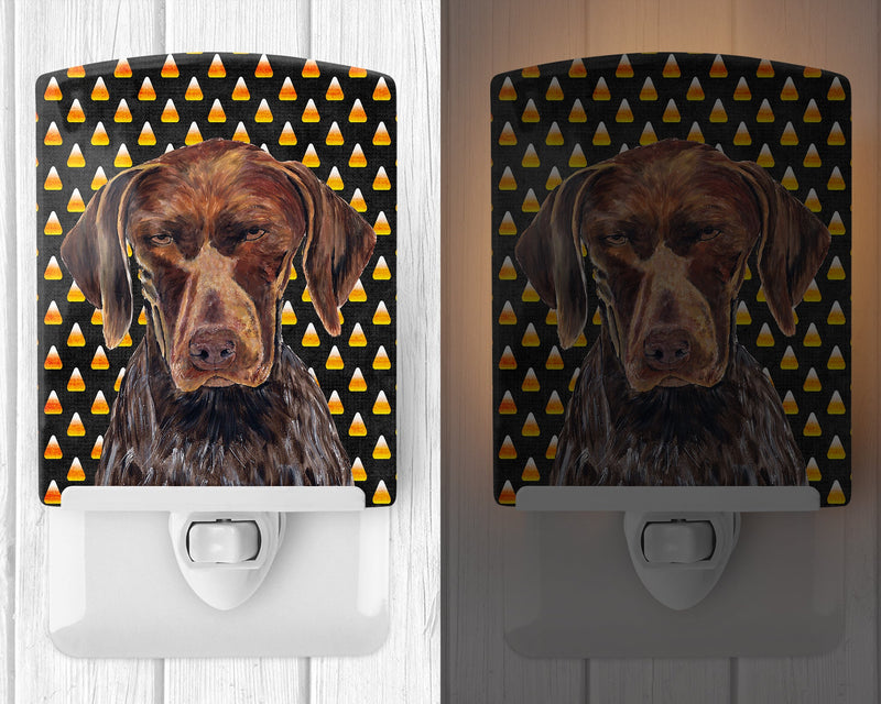 German Shorthaired Pointer Candy Corn Halloween Portrait Ceramic Night Light SC9189CNL