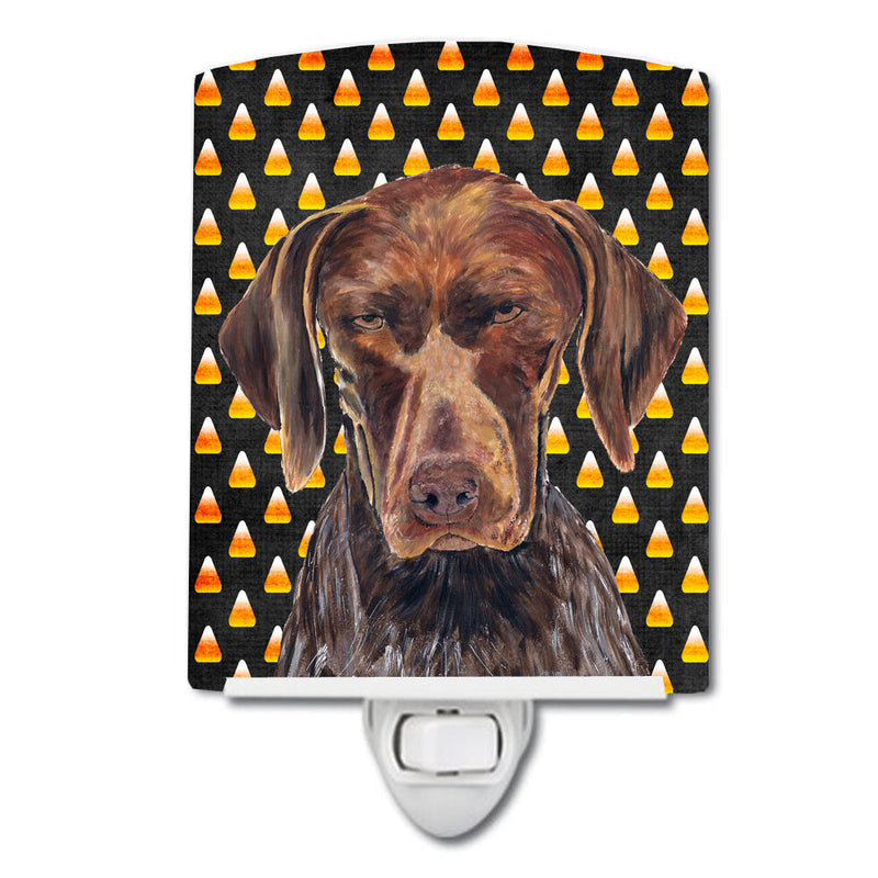 German Shorthaired Pointer Candy Corn Halloween Portrait Ceramic Night Light SC9189CNL