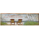 Cape San Blas Margaritas Beach Chairs | Wall Art Print on Real Wood