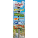 Forgotten Coast Beach Directional | Wall Art Print on Real Wood