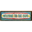 Welcome to the Cape Surfboard | Wall Art Print on Real Wood
