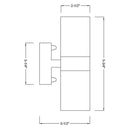 SCB05 LED Cylinder Up Down Light 2 Directional Brass Sconce Lighting