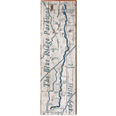 The Blue Ridge Parkway Shabby | Wall Art Print on Real Wood