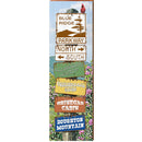 Blue Ridge Directional | Wall Art Print on Real Wood