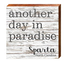 Personalized Paradise Wooden Sign | Wall Art Print on Real Wood