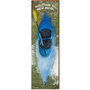 Welcome to New River Blue Kayak | Wall Art Print on Real Wood