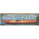 Welcome to New River Kayak | Wall Art Print on Real Wood