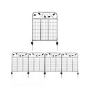 4 Pack Steel Foldable Garden Fence Floral Staked Trellis Panel Animal Barrier