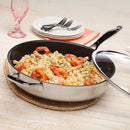 Nonstick Clad 3.1 qt Saute Pan with Glass Lid - Induction