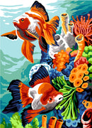 Needlepoint canvas for halfstitch without yarn Seabed SE929.695 Seg De Paris Printed Tapestry Canvas
