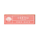 Cortez, Florida Seashell Wooden Welcome Sign | Wall Art Print on Real Wood