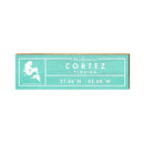 Cortez, Florida Mermaid Wooden Welcome Sign | Wall Art Print on Real Wood