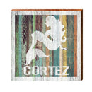 Cortez, Florida Mermaid Wooden Sign | Wall Art Print on Real Wood