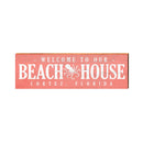 Cortez, Florida Beach House Octopus Coral Wooden Sign | Wall Art Print on Real Wood