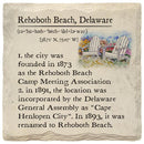 Rehoboth Beach, Delaware Definition Coaster Set
