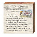 Rehoboth Beach, Delaware Definition Wooden Sign | Wall Art Print on Real Wood
