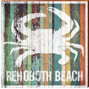 Rehoboth Beach Crab Orange Boards | Wall Art Print on Real Wood