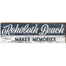 Rehoboth Beach Makes Memories Navy | Wall Art Print on Real Wood