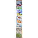 Bethany Beach Colorful Flags | Wall Art Print on Real Wood