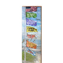 Bethany Beach Colorful Flags | Wall Art Print on Real Wood