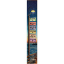 Delaware Bay Night Pier Directional | Wall Art Print on Real Wood