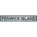 Fenwick Island, Delaware Wooden Sign | Wall Art Print on Real Wood