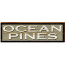 Ocean Pines Tan Sign | Wall Art Print on Real Wood