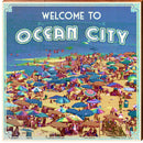 Welcome to Ocean City | Wall Art Print on Real Wood