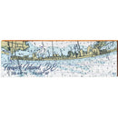 Fenwick Island, Delaware Navigational Chart Wall Art | Wall Art Print on Real Wood