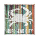 Morehead City Crab Orange Boards | Real Wood Art Print