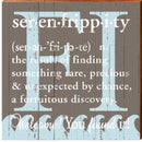 Serenfrippity Definition Sign | Wall Art Print on Real Wood