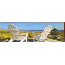 Ogunquit, ME Adirondack Chairs | Wall Art Print on Real Wood