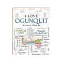 I Love Ogunquit Sign | Wall Art Print on Real Wood