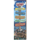 Harkers Island Blue Crab Directional | Wall Art Print on Real Wood