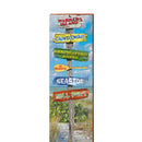Harkers Island Beach Directional | Wall Art Print on Real Wood