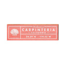 Carpinteria, California Seashell Wooden Welcome Sign | Wall Art Print on Real Wood