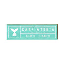 Carpinteria, California Whale's Tail Wooden Welcome Sign | Wall Art Print on Real Wood