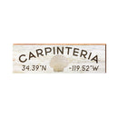 Carpinteria, California Seashell Wooden Sign | Wall Art Print on Real Wood