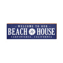 Carpinteria, California Beach House Wooden Sign | Wall Art Print on Real Wood